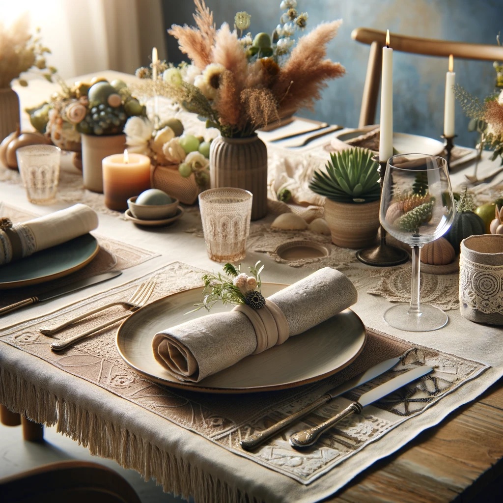 L&rsquo;Écologie et la décoration au Cœur de la Table : Les Serviettes de Table Réutilisables et décoratives