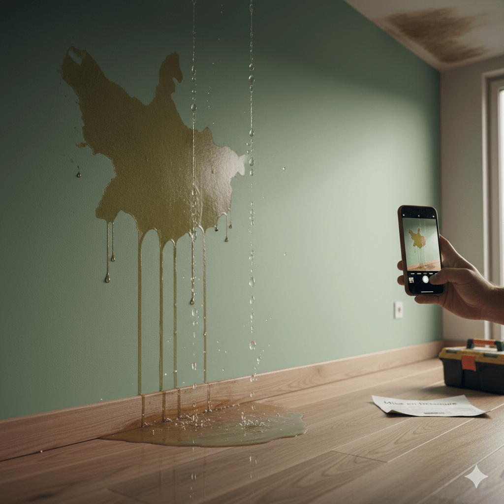 Infiltration d&rsquo;eau après travaux : qui est responsable et comment réagir&nbsp;?