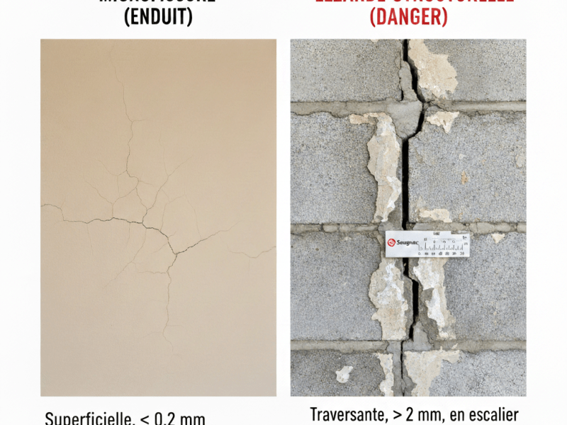 Fissures sur les murs : Comment savoir si c&rsquo;est la structure ou juste l&rsquo;enduit qui travaille&nbsp;?