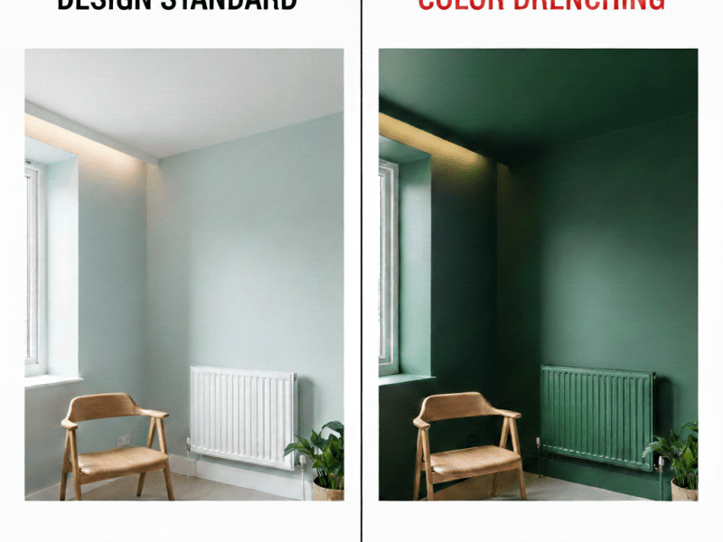 Le &laquo;&nbsp;Color Drenching&nbsp;&raquo; : Pourquoi peindre vos radiateurs et vos plafonds de la même couleur que vos murs&nbsp;?