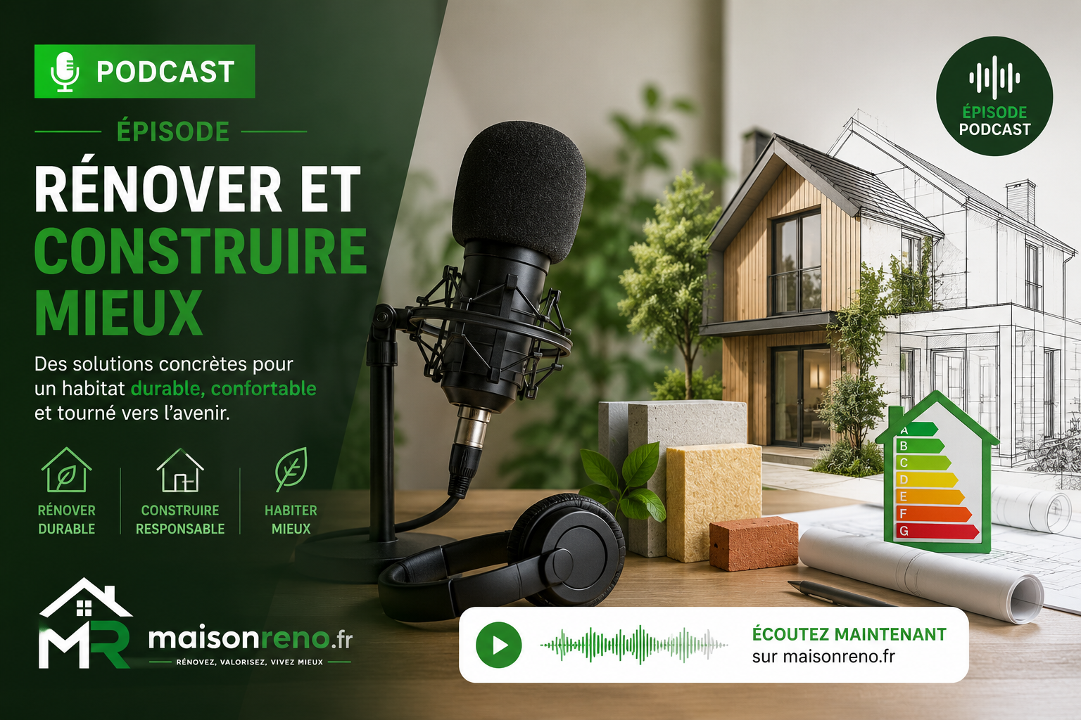 Podcast Episode #1 : Rénover Et Construire Mieux