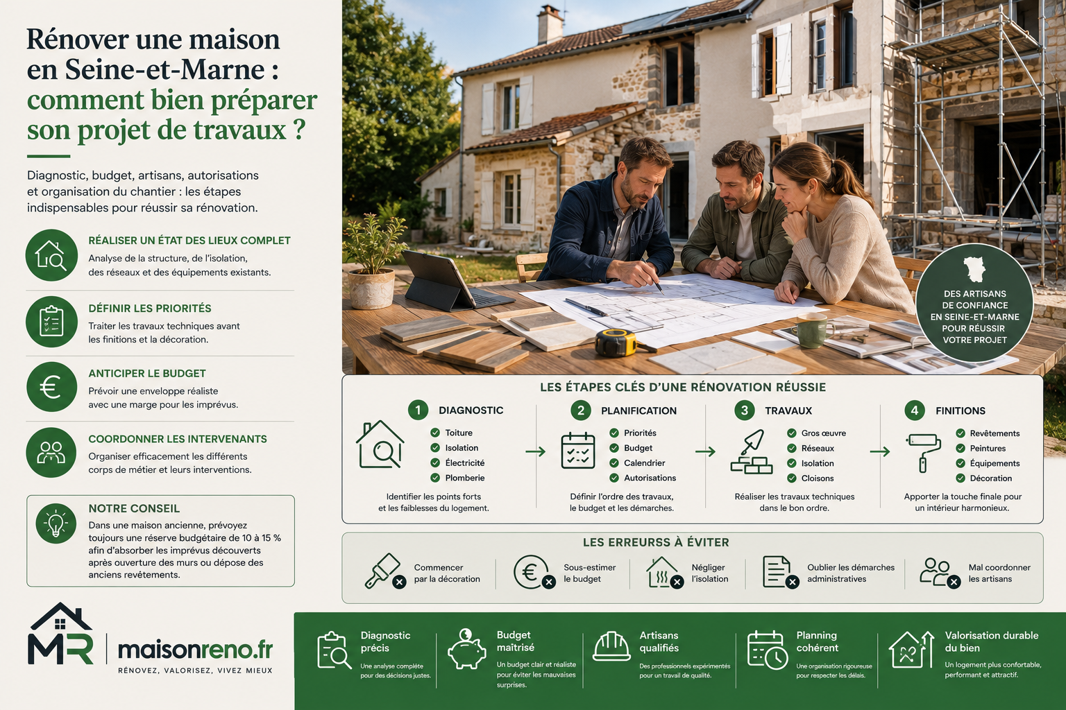 Rénover une maison en Seine-et-Marne : comment bien préparer son projet de travaux ?