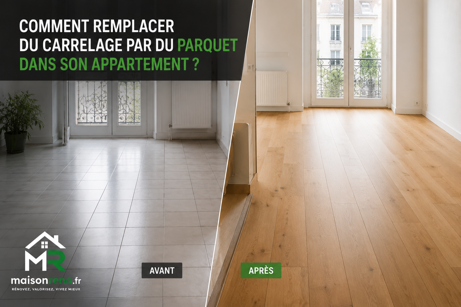 Comment remplacer du carrelage par du parquet dans son appartement ?