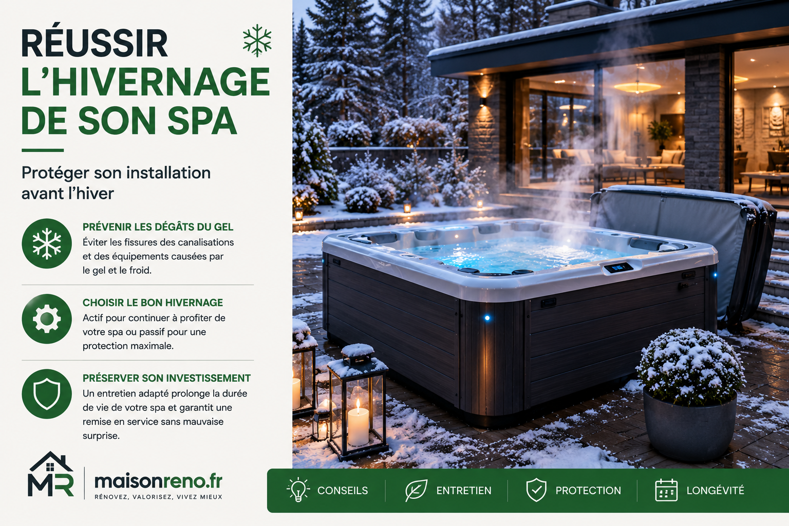 Le guide complet pour réussir l&rsquo;hivernage de son spa extérieur