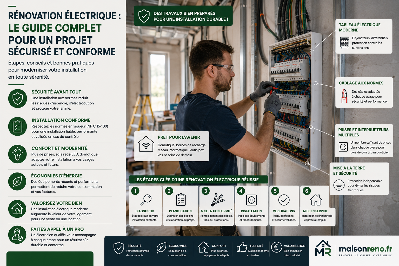 Comment bien réussir votre rénovation électrique ? Guide complet pour un projet sécurisé et conforme