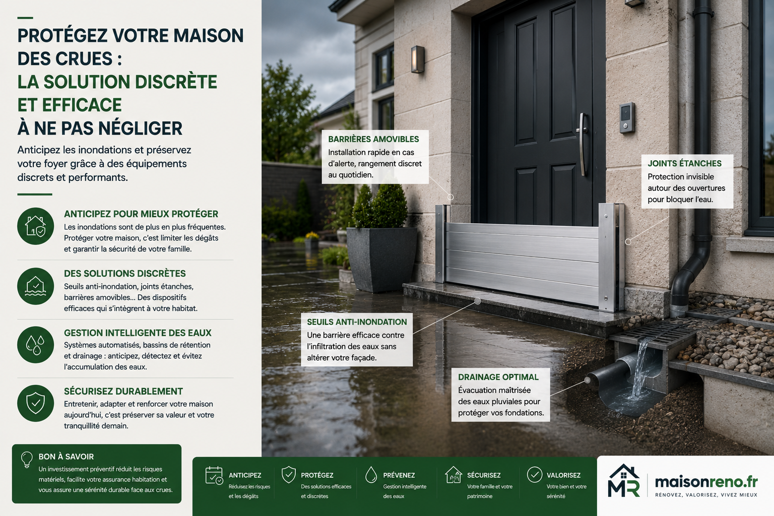 Protégez votre maison des crues : La solution discrète et efficace à ne pas négliger
