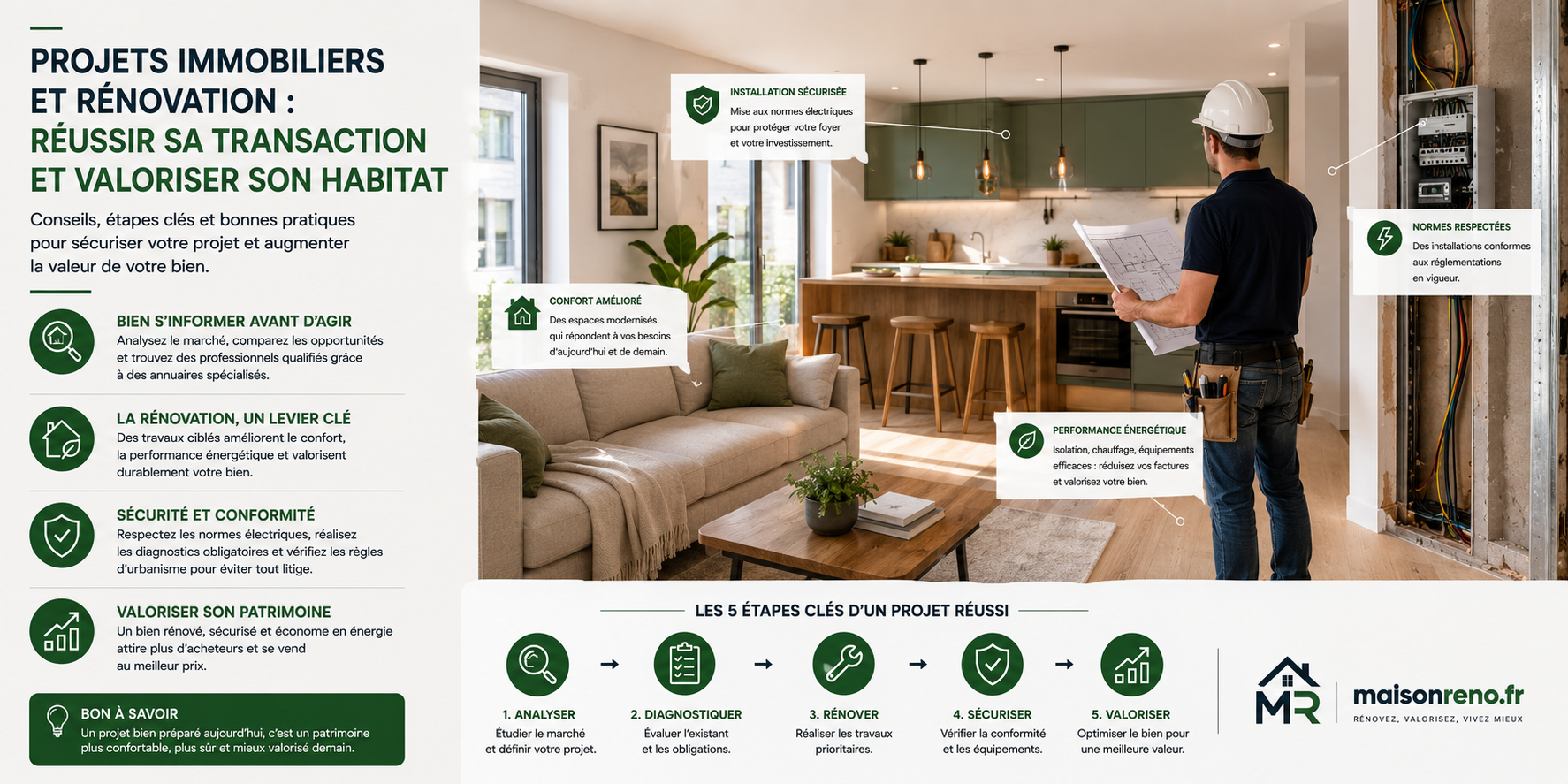 Projets immobiliers et rénovation : comment réussir sa transaction et valoriser son habitat ?