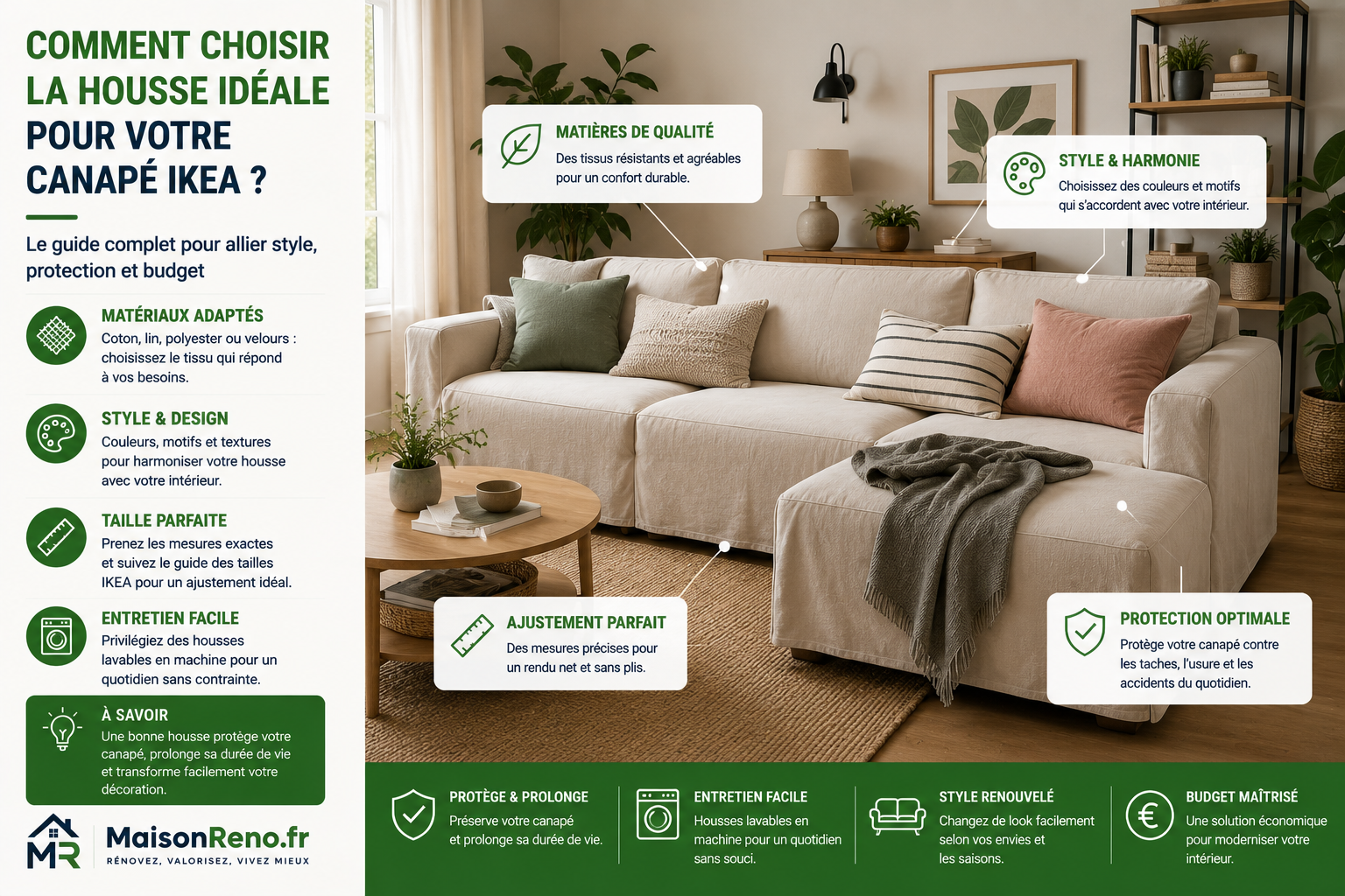 Comment choisir la housse idéale pour votre canapé IKEA ?