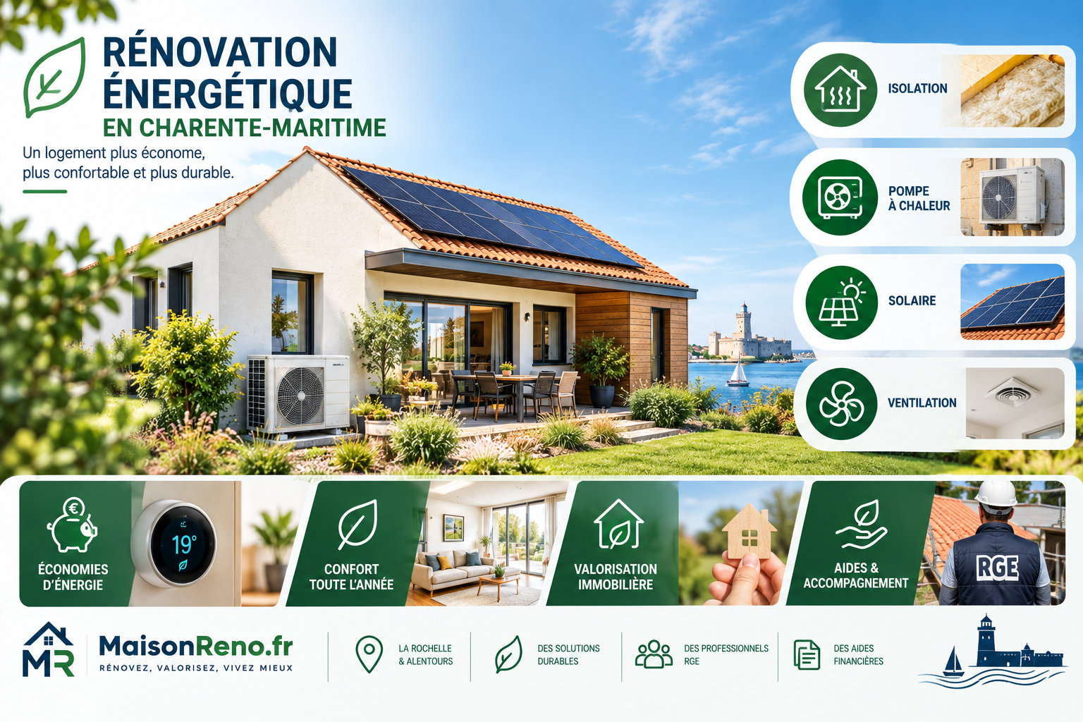 Rénovation énergétique en Charente-Maritime : Comment réussir la transformation écologique de son logement ?