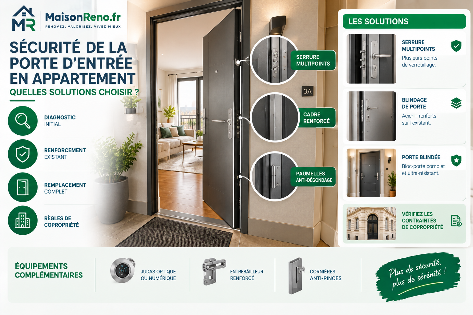 Sécurité de la porte d’entrée en appartement : quelles solutions choisir ?